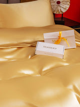 [Champagne] SilkSilky-FR 25Momme Parure de Lit Soie 005