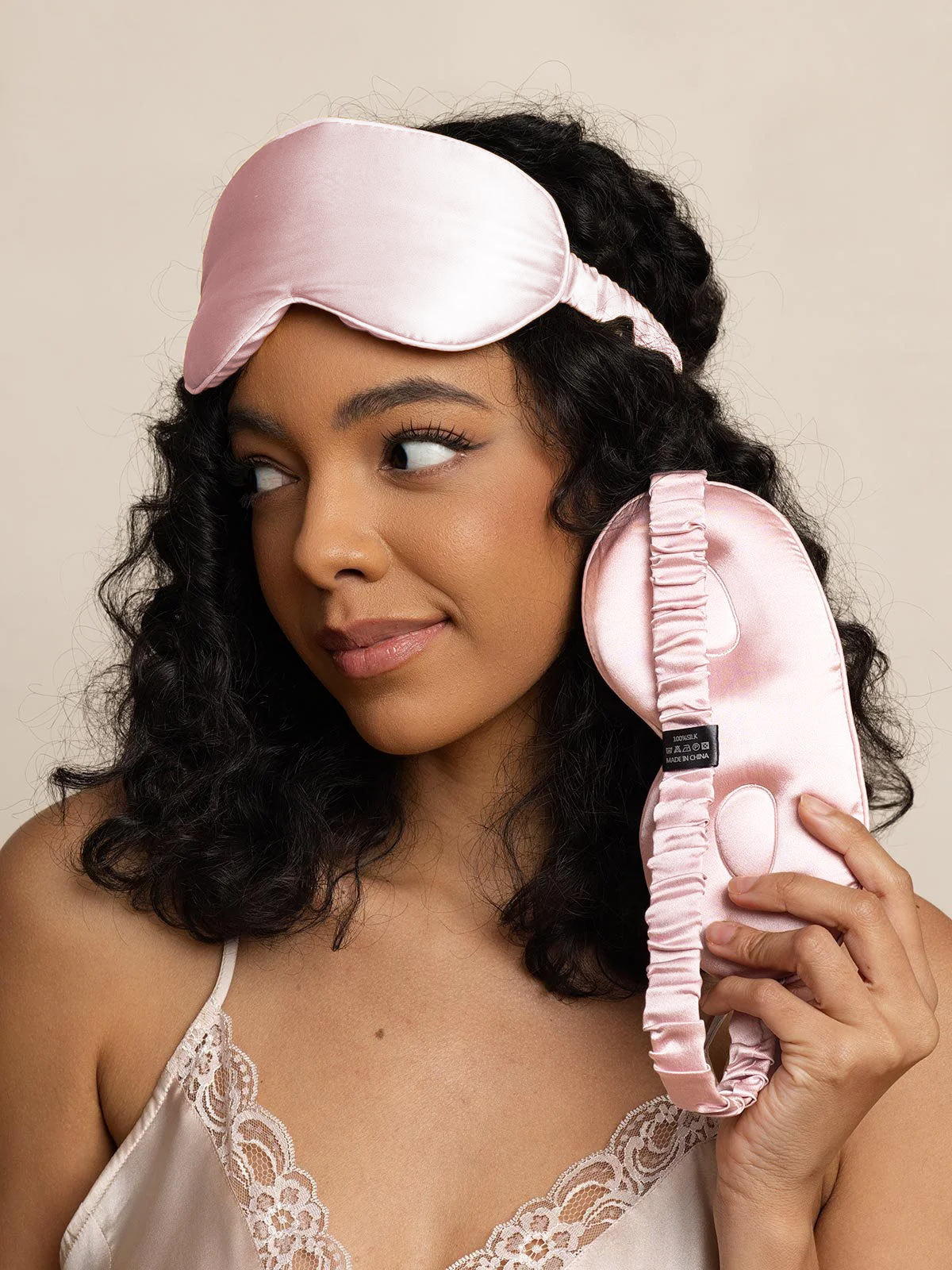 [Rose] SilkSilky-FR Pure Soie Eye Mask 004