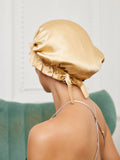 SilkSilky FR Pure Soie Sleep Cap Champagne 004