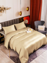 [Beige] SilkSilky-FR 19Momme Parure de Lit Soie 001