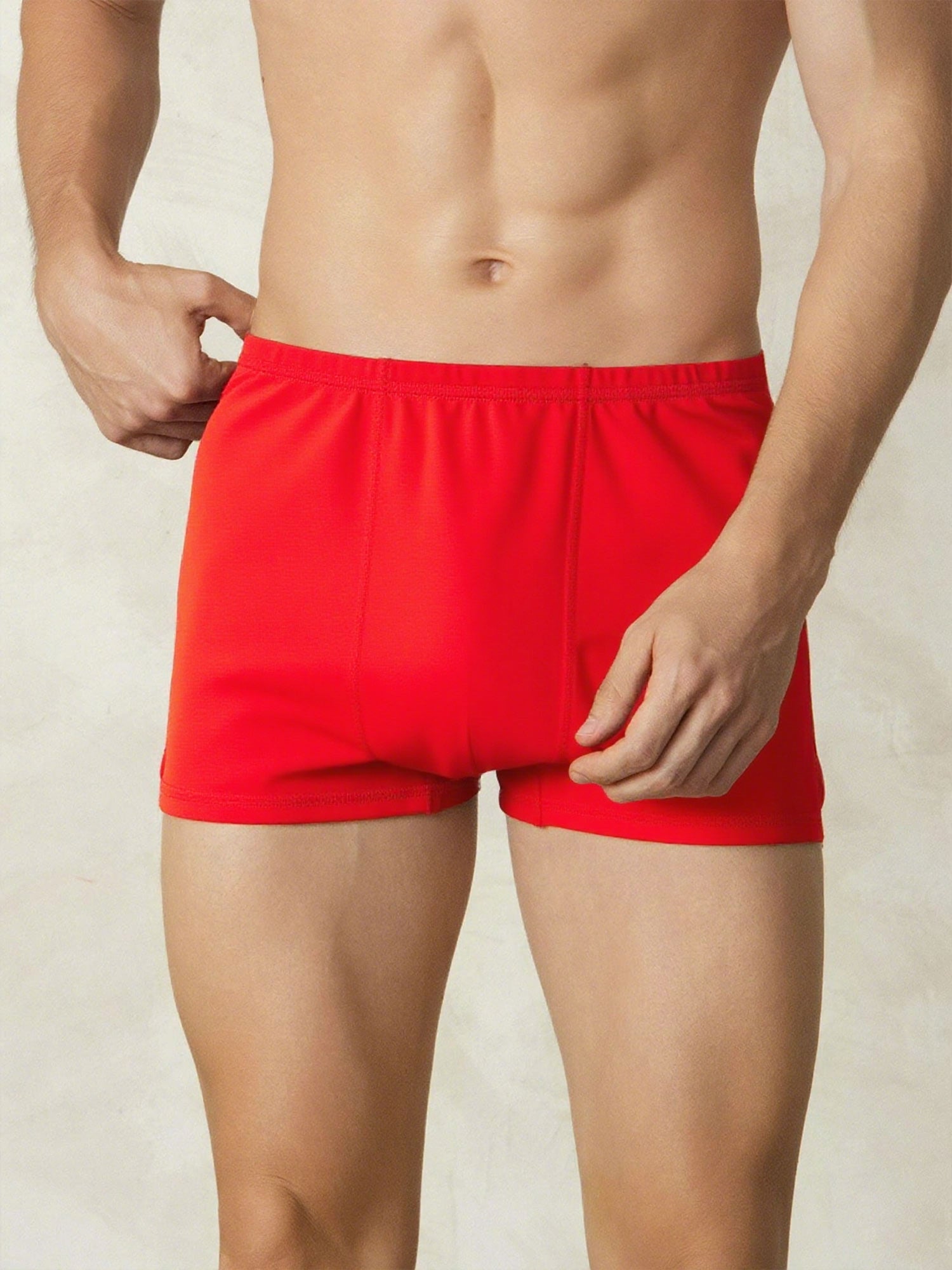 [Rouge] SilkSilky-FR Soie Tricotée Mens Underwear 002