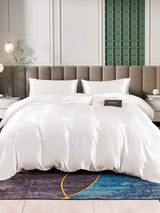 [Blanc] SilkSilky-FR 25Momme Parure de Lit Soie 001