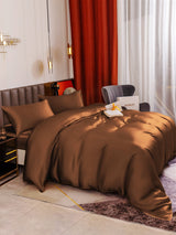[Café] SilkSilky-FR 19Momme Pure Soie Bedding Set 005