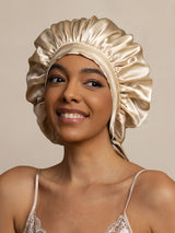 [Beige] SilkSilky-FR Bonnets de Nuit 003