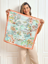 [P064] SilkSilky-FR Pure Soie Scarf 001