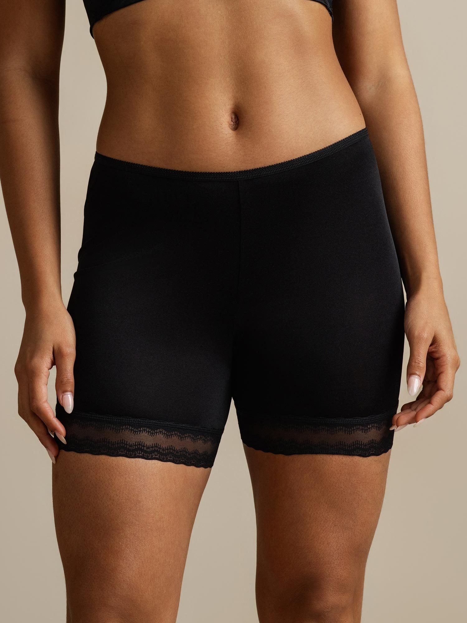 [Noir] SilkSilky-FR Soie Panty 007,