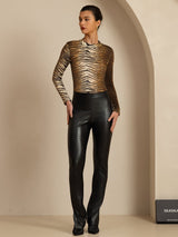 [Tigre] SilkSilky-FR Long Sleeve Femme T-Shirt 007