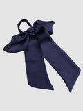 SilkSilky-FR 19Momme Pure Soie Scrunchie BleuFoncé 002