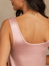 [Peau De Pêche] SilkSilky-FR 19Momme Sans manches Encolure Dégagée Femme Pyjamas 004