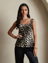 [Leopard] SilkSilky-FR 19Momme Soie Camisoles 003,