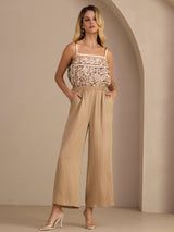 [Curry] SilkSilky-FR Womens Pants 006