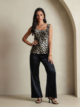 [Leopard] SilkSilky-FR 19Momme Soie Camisoles 007,