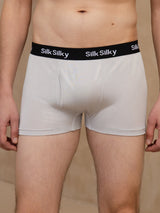[Gris Clair] SilkSilky-FR 100% Silk Jersey Homme Sous-vêtements 003
