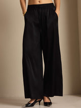 [Noir] SilkSilky-FR 19Momme Womens Pants 005