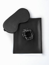 [Noir] SilkSilky-FR 19Momme Pure Soie Pillowcase Set 001