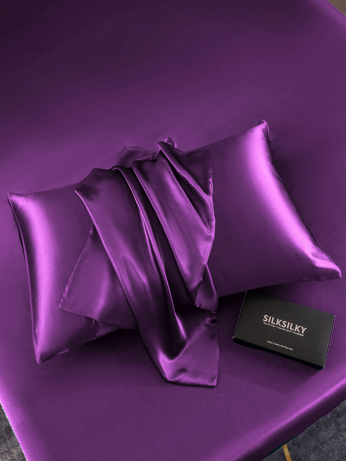 [Violette] SilkSilky-FR 19Momme Pure Soie Pillowcase 005
