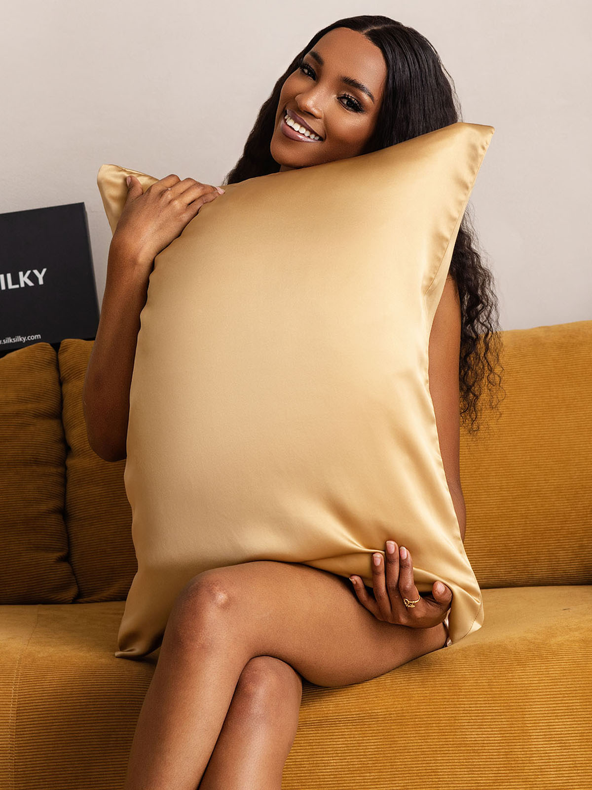 [Camel Foncé] SilkSilky-FR 22Momme Pure Soie Pillowcase 001