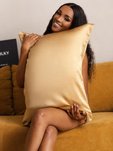 [Camel Foncé] SilkSilky-FR 22Momme Pure Soie Pillowcase 001