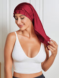 SilkSilky FR Pure Soie Sleep Cap RougeVineux 005