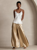 [Champagne] SilkSilky-FR 19Momme Soie Womens Pants 004
