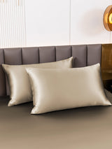 [Kaki] SilkSilky-FR 22Momme Pure Soie Pillowcase 001