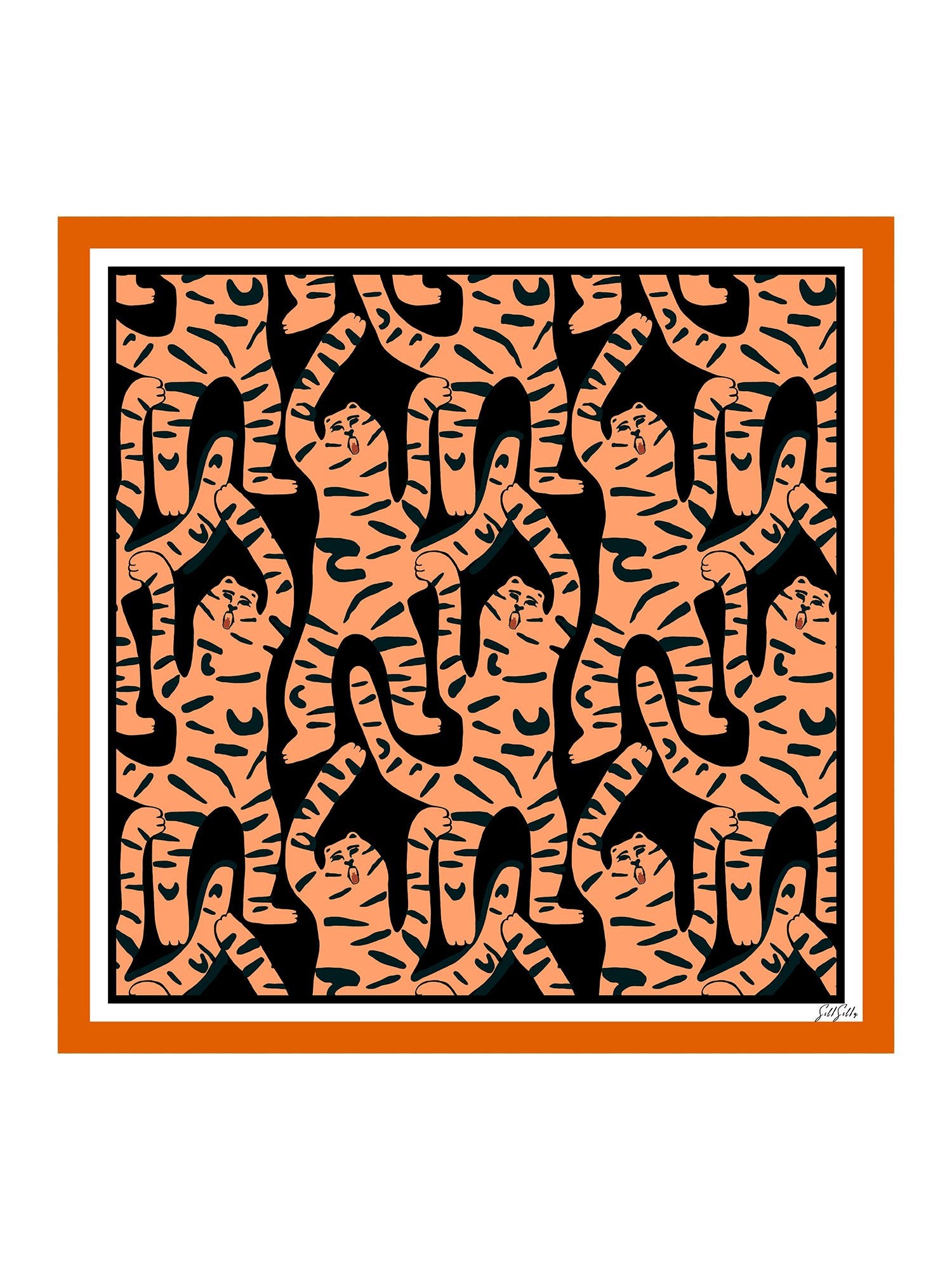 [Tigre Noir] SilkSilky-FR Scarf 001