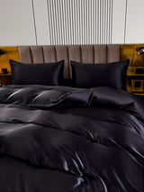 [Noir] SilkSilky-FR 22Momme Parure de Lit Soie 004