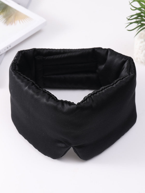 [Noir] SilkSilky-FR 19Momme Pure Soie Eye Mask 004