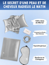 [Argent] SilkSilky-FR 19Momme Pure Soie Pillowcase Set 002