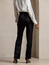 [Noir] SilkSilky-FR 19Momme Soie Womens Pants 002