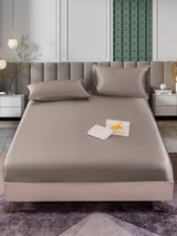 [Gris] SilkSilky-FR 25Momme Parure de Lit Soie 002