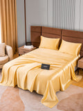 SilkSilky FR 22Momme Pure Soie Bedding Set Champagne 005