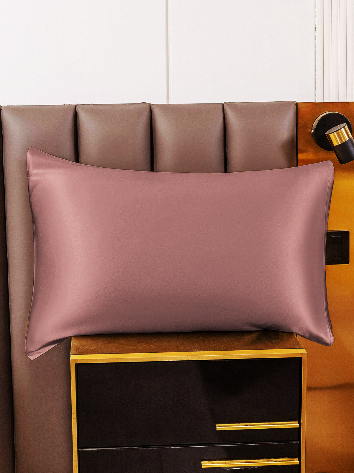 [Mauve Pâle] SilkSilky-FR 22Momme Pure Soie Pillowcase 005