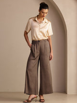 [Café] SilkSilky-FR Womens Pants 006