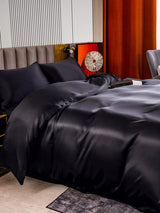 [Noir] SilkSilky-FR 22Momme Parure de Lit Soie 003