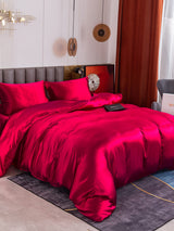 [Rouge Vineux] SilkSilky-FR 19Momme Parure de Lit Soie 001
