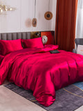 SilkSilky FR 19Momme Pure Soie Bedding Set RougeVineux 001