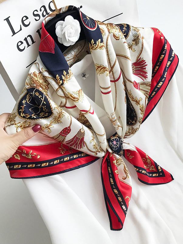 SilkSilky-FR Pure Soie Scarf P001 001