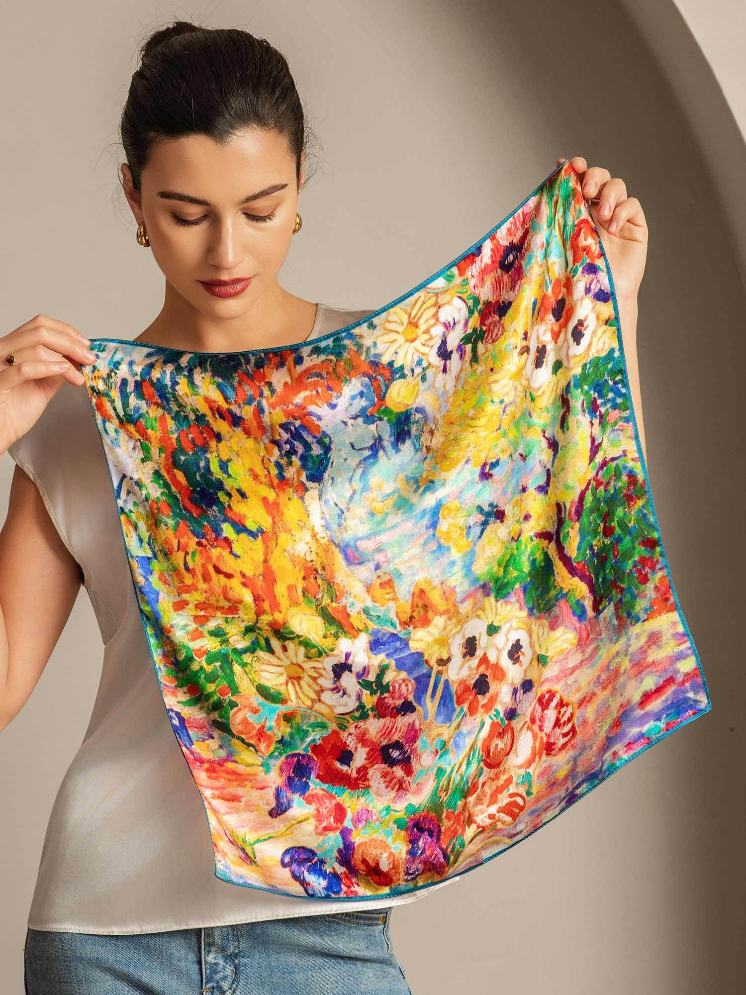 [P096] SilkSilky-FR Soie Scarf 005