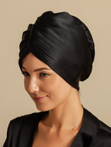 [Noir] SilkSilky-FR Turban Cheveux 004