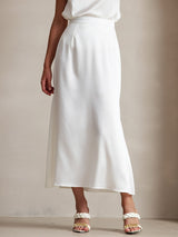 [Blanc] SilkSilky-FR 19Momme Jupes 001