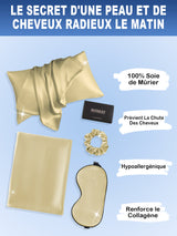 [Vert Menthe] SilkSilky-FR 19Momme Pure Soie Pillowcase Set 002