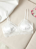 SilkSilky FR Soie Tricotée Bra Blanc 005