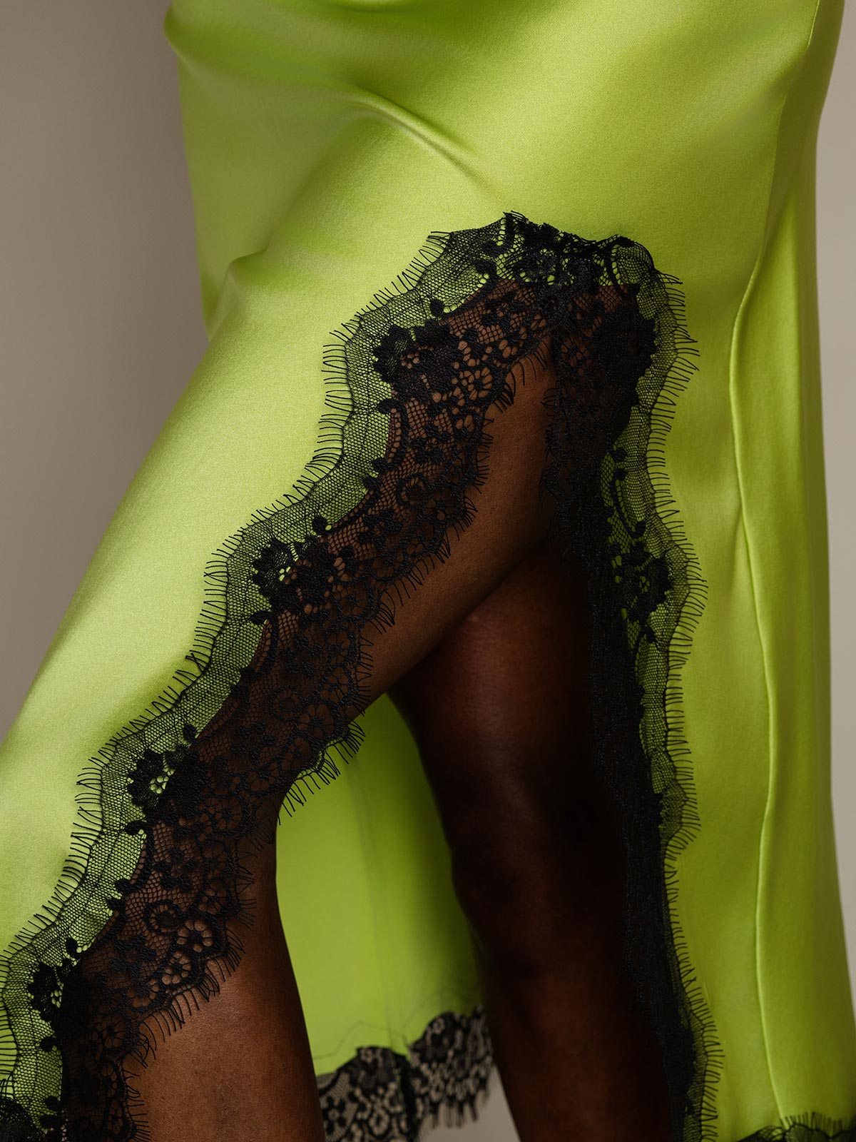 [Vert Menthe] SilkSilky-FR 19Momme Soie Skirt 007
