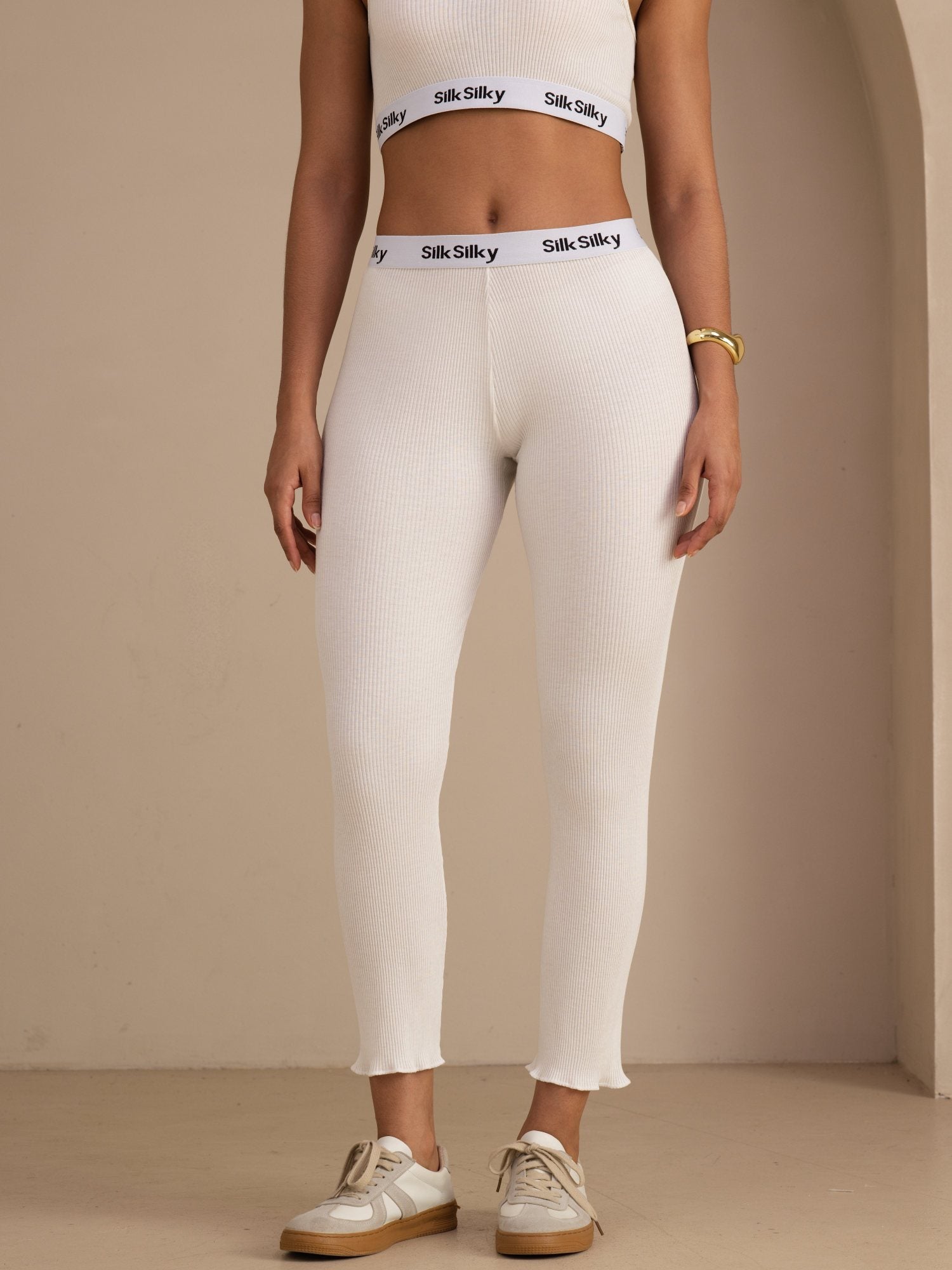 [Blanc] SilkSilky-FR Womens Pants 001