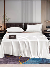[Blanc] SilkSilky-FR 22Momme Parure de Lit Soie 001