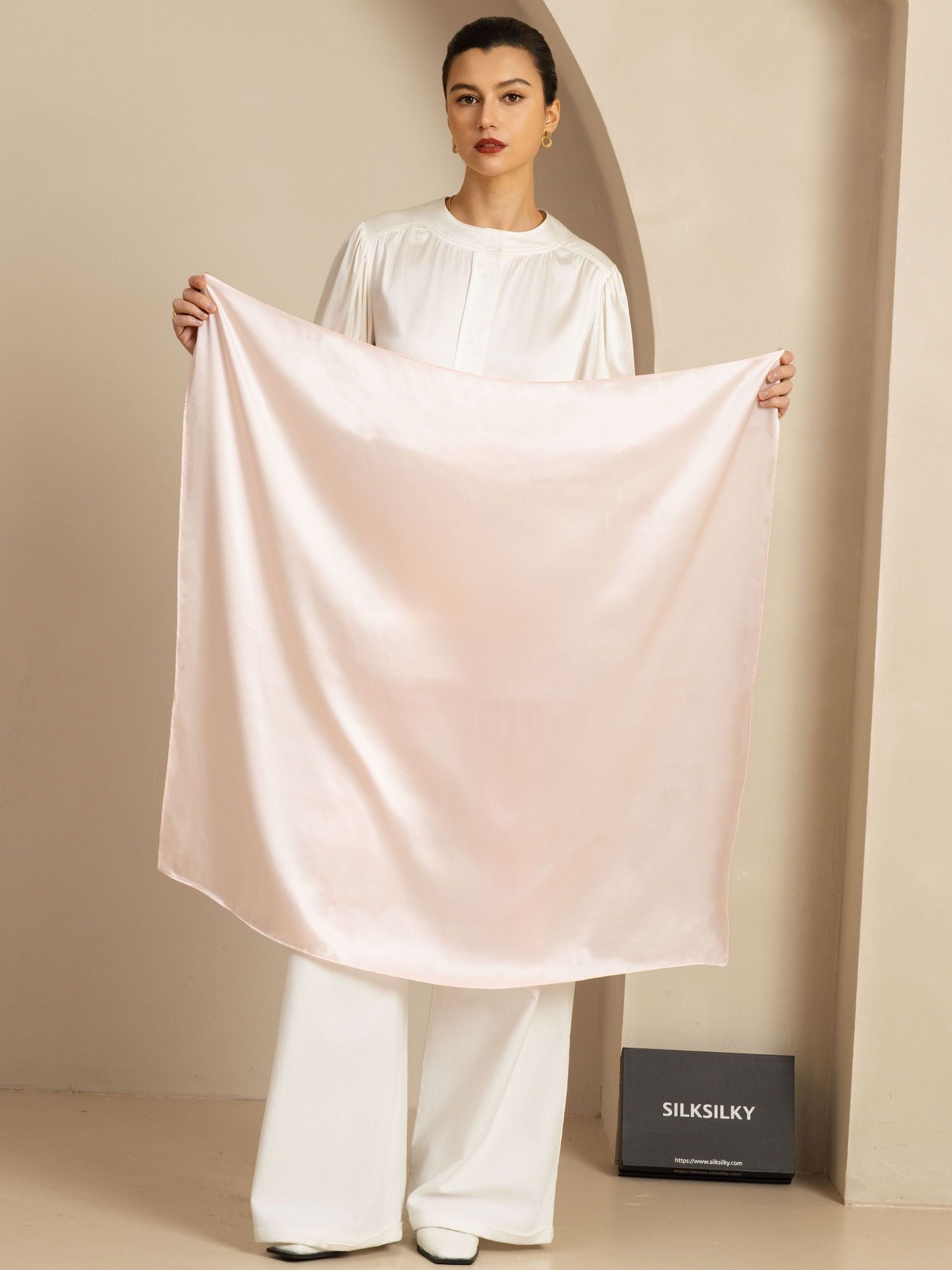 [RoseClair] SilkSilky-FR Soie Scarf 002