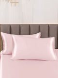 SilkSilky-FR 19Momme Pure Soie Pillowcase Rose 001