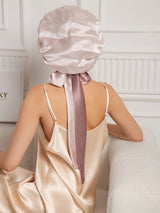 [Mauve Pâle] SilkSilky-FR Bonnets de Nuit 005