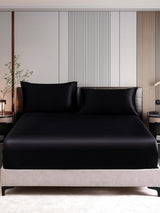 [Noir] SilkSilky-FR 22Momme Pure Soie Bedding Set 001,